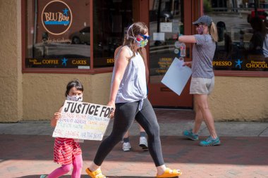 Bloomington, Indiana, ABD 'de Siyahların Yaşamı Önemli Protesto. 5 Haziran 2020