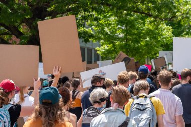 Bloomington, Indiana, ABD 'de Siyahların Yaşamı Önemli Protesto. 5 Haziran 2020