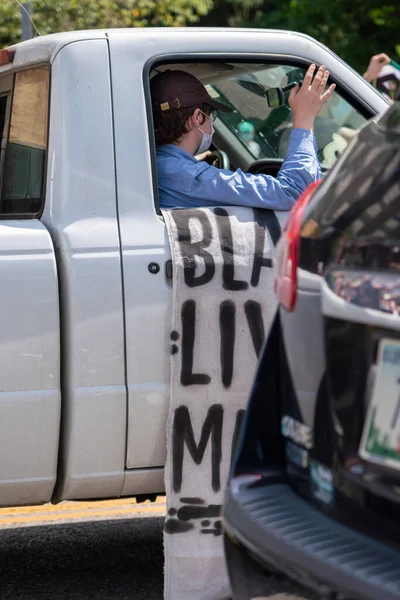 Bloomington, Indiana, ABD 'de Siyahların Yaşamı Önemli Protesto. 5 Haziran 2020