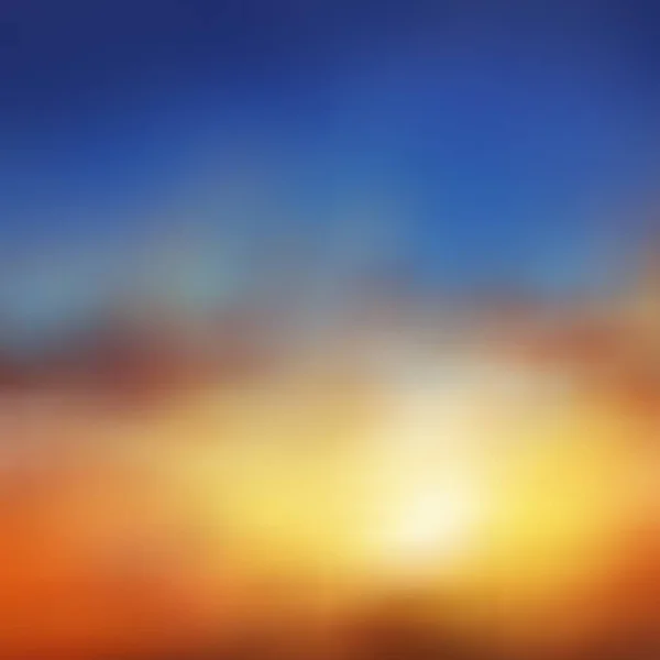 Hermoso Fondo Vectorial Fenómeno Natural Puesta Sol Amanecer Color Naranja — Vector de stock