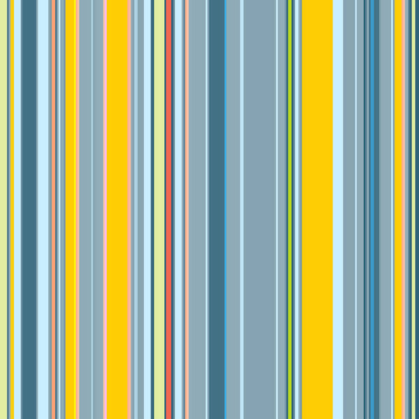 Seamless pattern of parallel vertical stripes, shades of blue-gray, yellow. Great for decorating fabrics, textiles, gift wrapping design, any printed materials, advertising, or other design.