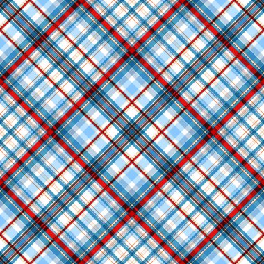 Damgasız desenli, eğimli kafes, mavi, kırmızı, beyaz arkaplan çizgileri. Uyumlu, ince ve geniş çizgili zıt renkler. Cesur tasarımlarınız veya projeleriniz için ideal