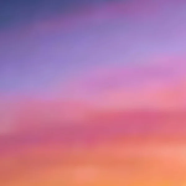 Schöner Verschwommener Hintergrund Warmen Lila Rosa Und Orangefarbenen Tönen Sonnenuntergangshimmel — Stockvektor