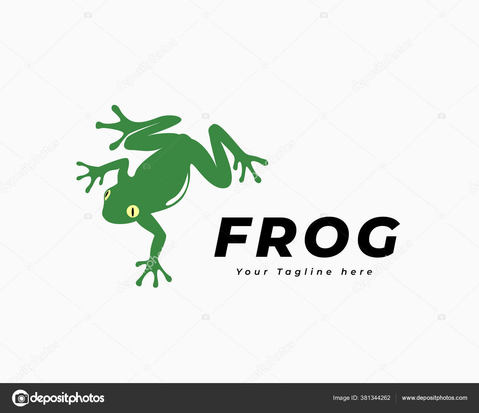 Climb Frog Art Logo Design Inspiration Stock Vector C Shiipart 381344262