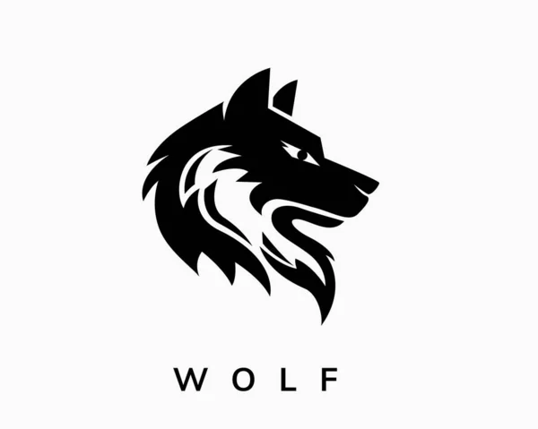 Baş kurt tarzı logo tasarımı ilham verici.