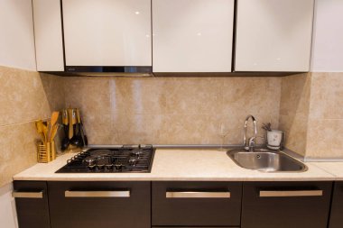 Evin içinde mutfak, fotoğraf, mutfak gazı, mobilya.