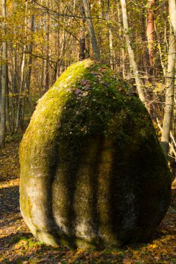 VILNIUS, LITHUANIA - Vilnius, Litvanya 'nın açık hava müzesi. Uluslararası modern sanat yeri. Anıtlar ve soyut sanat. Açık havada modern sanat..