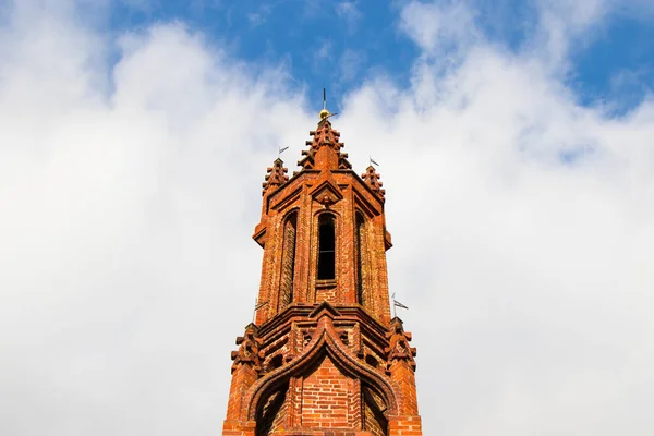 Annes Church 빌니아 오른쪽 강변에 도시빌 Vilnius Old Town 가톨릭 — 스톡 사진