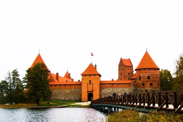 Castillo Trakai Lugares Interés Famosos Viajes —  Fotos de Stock