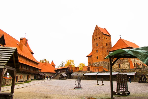 Castillo Trakai Lugares Interés Famosos Viajes —  Fotos de Stock