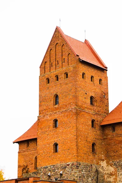 Castelo Trakai Lugar Referência Famoso Viagem — Fotografia de Stock