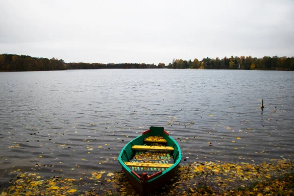 Oude Houten Boten Vlakbij Het Strand Van Trakai Gavle Meer — Stockfoto