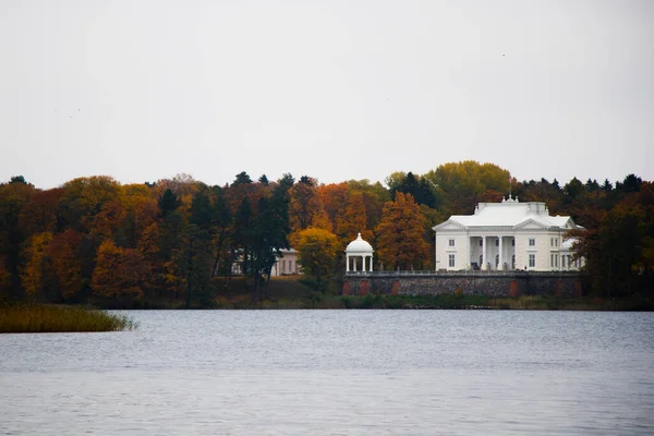 Старий Сільський Дерев Яний Будинок Тракаї Lithuania Trakai Місто Південно — стокове фото