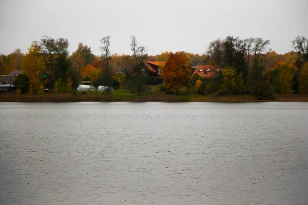 Altes Holzhaus Trakai Litauen Trakai Ist Eine Stadt Südosten Litauens — Stockfoto