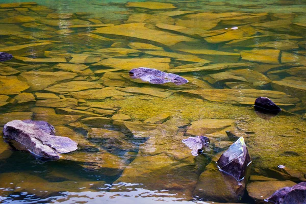 Roccia Pietra Nel Lago Pietre Primo Piano Texture Sfondo Naturale — Foto Stock