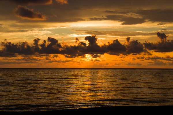 Paisaje Marino Puesta Del Sol Mar Negro Hora Colores Puesta — Foto de Stock