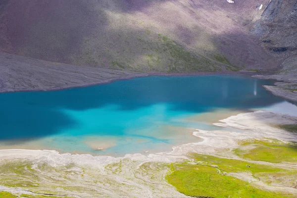 Alpine Montagna Lago Paesaggio Colorata Vista Sulla Natura Lago Georgiano — Foto Stock