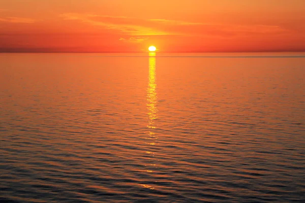 Pôr Sol Colorido Mar Negro Adjara Geórgia — Fotografia de Stock