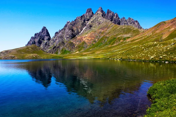 Paesaggio Lacustre Montano Samegrelo Georgia — Foto Stock