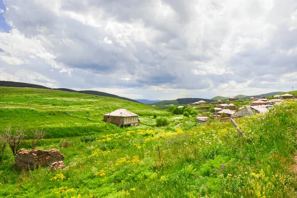 Incroyable Beau Paysage Chaîne Montagnes Pic Colline Géorgie — Photo