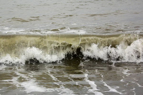 Stürmische See Wellen Und Wind Schwarzen Meer Georgiens Tropfen Und — Stockfoto