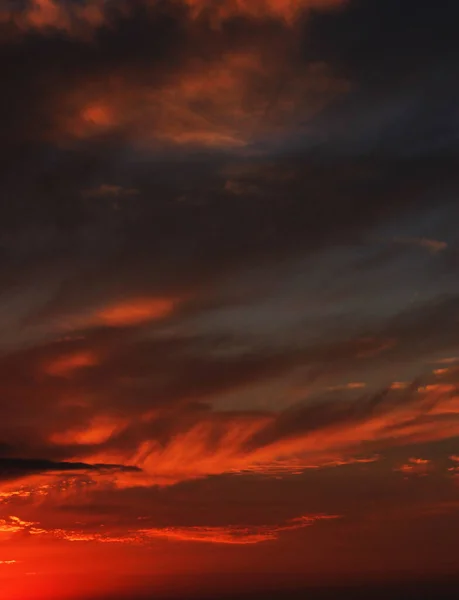 Schöner Sonnenuntergang Schwarzen Meer Georgiens Horizont Und Farbenfroher Himmel Orange — Stockfoto