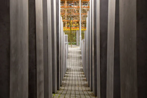 Pomnik Zamordowanych Żydów Europy Pomnik Holokaustu Pomnik Berlinie Ofiary Żydowskie — Zdjęcie stockowe
