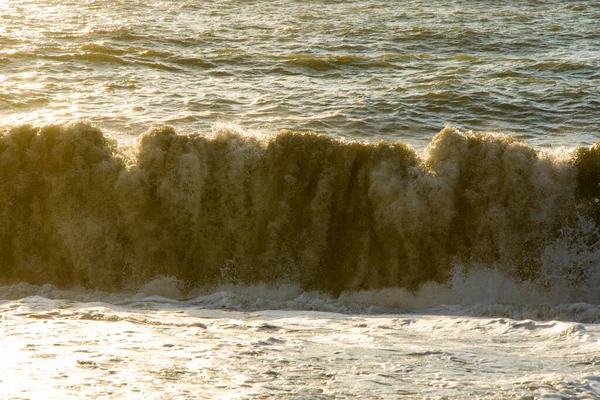 Mar Olas Clima Tormentoso Olas Salpicaduras Batumi Georgia Mar Negro —  Fotos de Stock