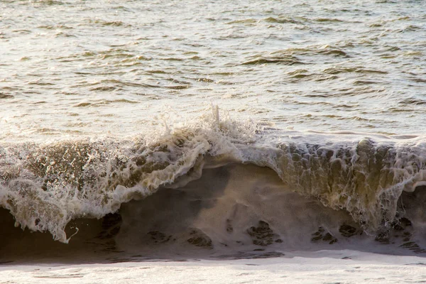 Mar Ondas Tempo Tempestuoso Ondas Salpicos Batumi Geórgia Mar Negro — Fotografia de Stock