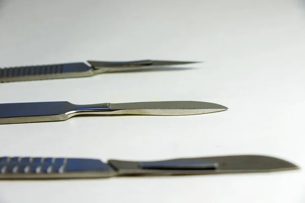 Sezierset Chirurgenmesser Hochwertige Edelstahlwerkzeuge Für Medizinstudenten Der Anatomie Biologie Veterinärmedizin — Stockfoto
