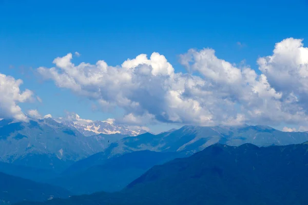Paysage Montagneux Vue Sur Chaîne Montagnes Caucasienne Racha Géorgie — Photo