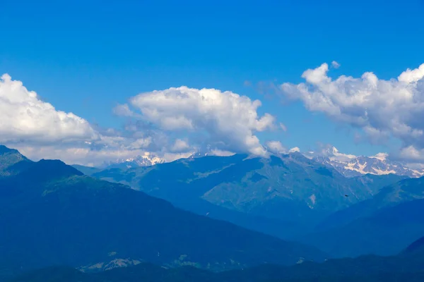 Paysage Montagneux Vue Sur Chaîne Montagnes Caucasienne Racha Géorgie — Photo