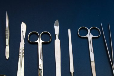 İnceleme kiti - Anatomi, Biyoloji, Veteriner, Neşter Bıçaklı Deniz Biyolojisi Öğrencileri için Kaliteli Paslanmaz Çelik Aletler