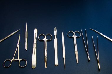 İnceleme kiti - Anatomi, Biyoloji, Veteriner, Neşter Bıçaklı Deniz Biyolojisi Öğrencileri için Kaliteli Paslanmaz Çelik Aletler