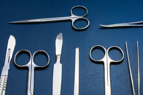 Dissection Kit Premium Quality Stainless Steel Tools Medical Students Anatomy — Stock Photo, Image
