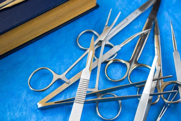 Trousse Dissection Outils Acier Inoxydable Pour Les Étudiants Médecine Anatomie — Photo