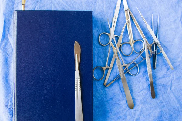 Dissection Kit Roestvrij Staal Gereedschap Voor Medische Studenten Anatomie Biologie — Stockfoto