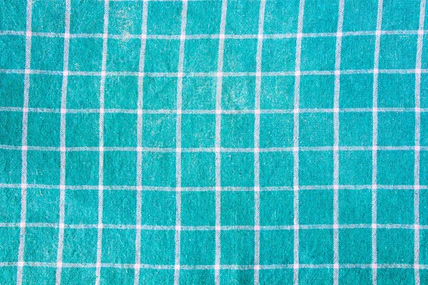 Голубая Ткань Белыми Линиями Фона Текстуры — стоковое фото