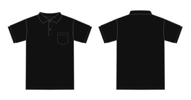 Download Black Collar Tshirt Mock Up Free Vector Eps Cdr Ai Svg Vector Illustration Graphic Art
