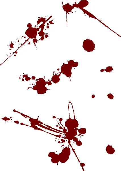 Blood Splashing Pattern Illustration — Stockvektor