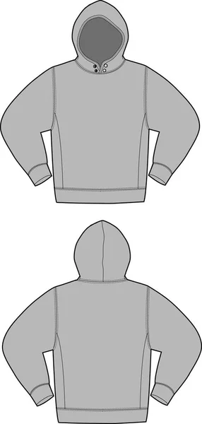 Illustration Hoodie Sweatshirt — Stockový vektor