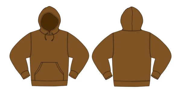 Illustration Hoodie Hooded Sweatshirt — Stockový vektor