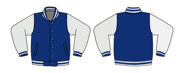 Illustrazione Della Giacca Varsity — Vettoriale Stock