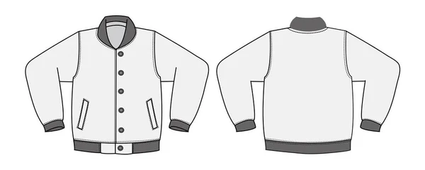 Illustration Varsity Jacket — Stockový vektor