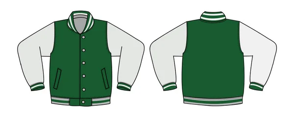 Illustration Varsity Jacket — 스톡 벡터