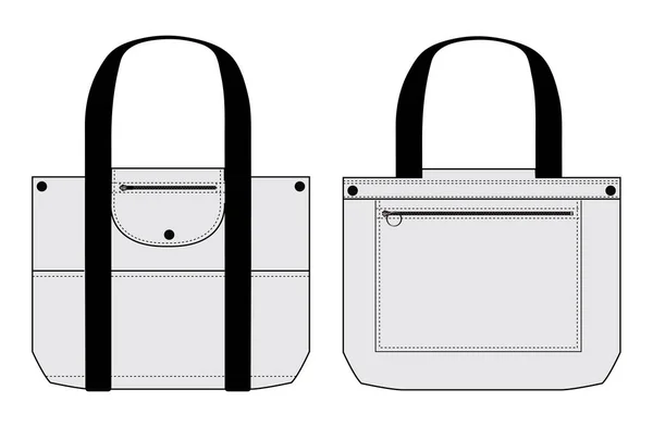 Vektor Illustration Der Aktentasche Tasche — Stockvektor