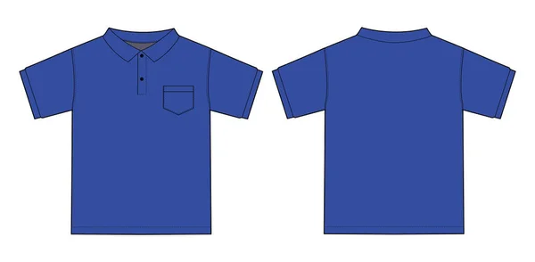 Vektorová Ilustrace Košile Polo — Stockový vektor