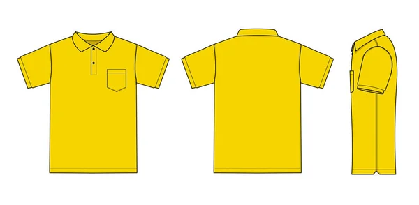 Vektorvorlage Illustration Des Poloshirts Kurzarm — Stockvektor