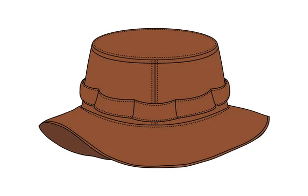 Safari Şapkasının Vektör Llüstrasyonu — Stok Vektör