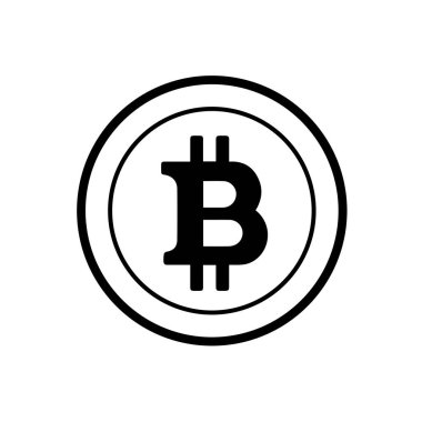 Bitcoin Vektör Simgesi İllüstrasyonu